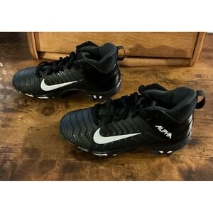 Nike Fastflex Alpha Cleats - Black - Boys Size Youth 1.5 Soccer Shoes Excellent
